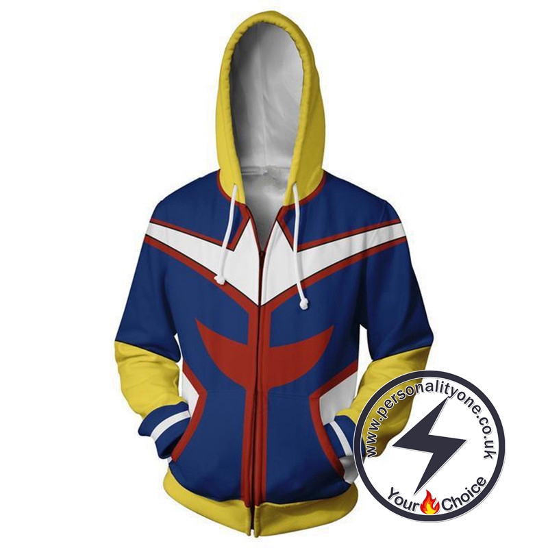 My Hero Academia All Might Zip Up Hoodie Jacket